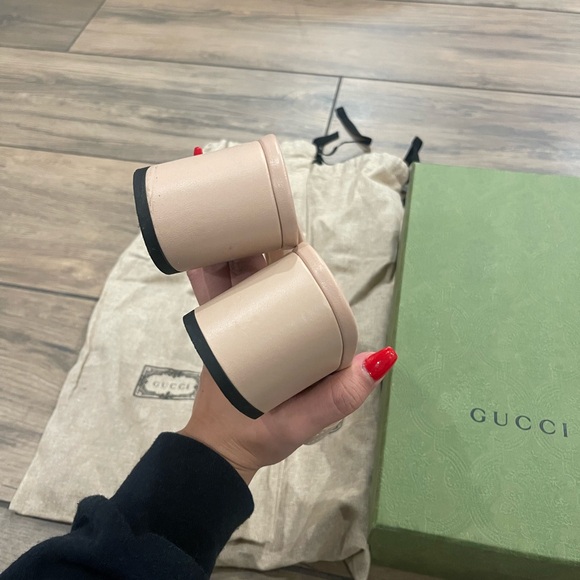 Nappa Matelasse GG Marmont Slide Sandals 36 Skin Rose - Picture 5 of 7